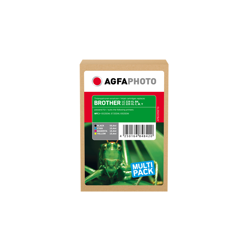 Agfa Photo Multipack nero / ciano / magenta / giallo APB229SETD