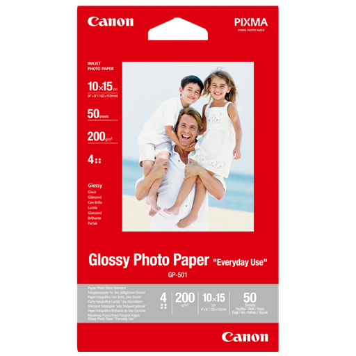 Canon Carta fotografica Glossy GP-501 4x6" - 50 fogli