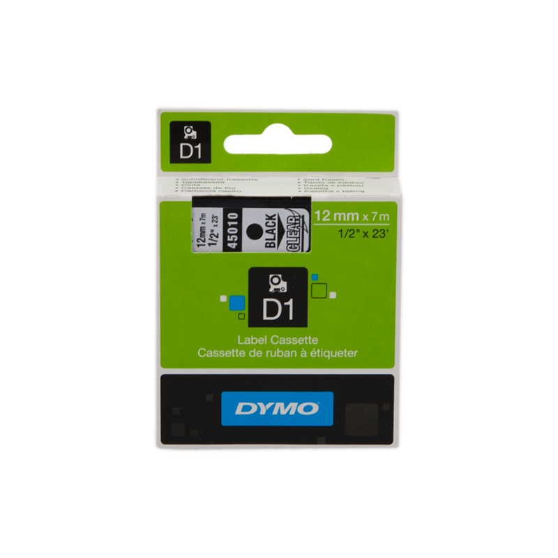 DYMO Nastro Nero su trasparente S0720500