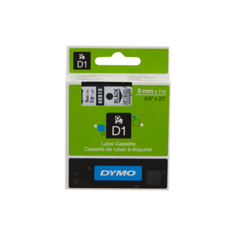 DYMO Nastro Nero su trasparente S0720670