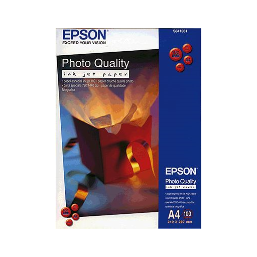 Epson Photo Quality Inkjet Paper - A4 - 100 Fogli