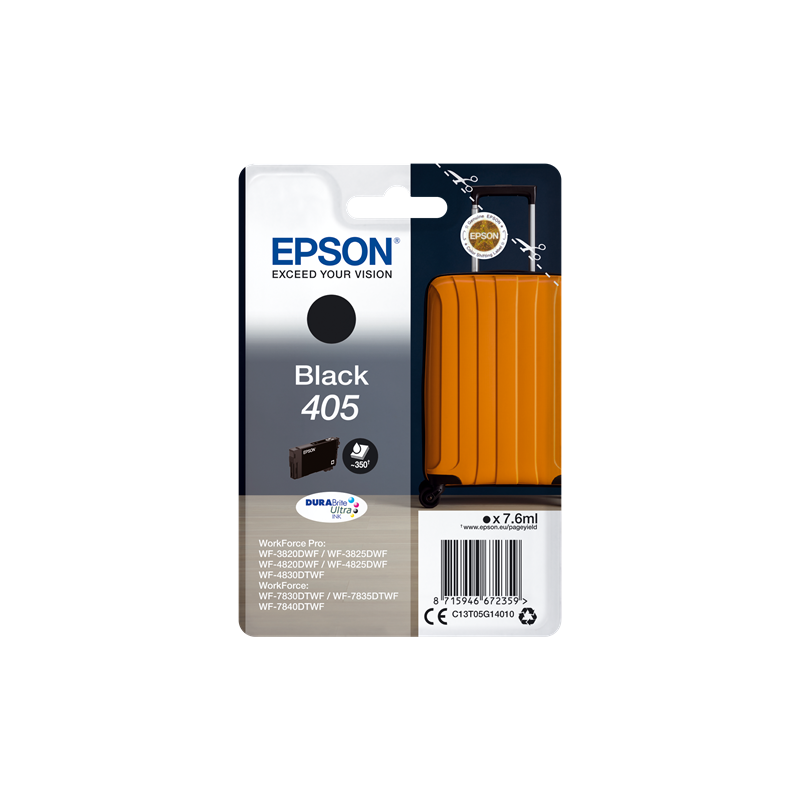 Epson Singlepack Black 405 DURABrite Ultra Ink