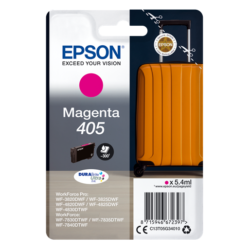 Epson Singlepack Magenta 405 DURABrite Ultra Ink