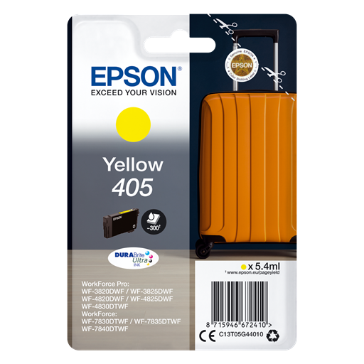 Epson Singlepack Yellow 405 DURABrite Ultra Ink