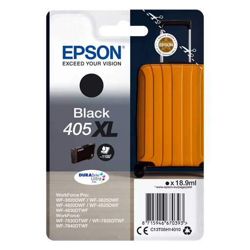 Epson Singlepack Black 405XL DURABrite Ultra Ink