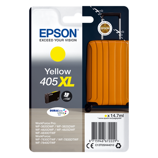 Epson Singlepack Yellow 405XL DURABrite Ultra Ink