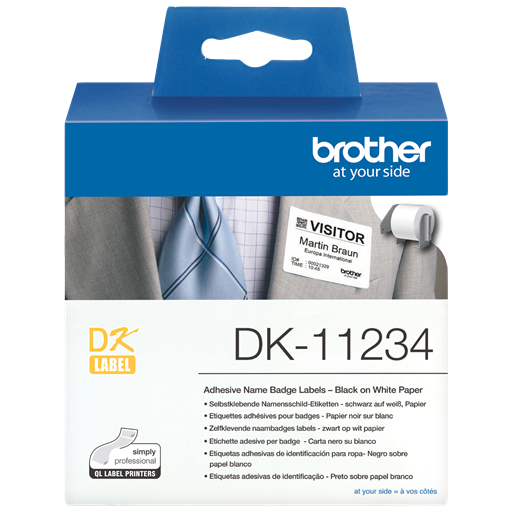 Brother DK-11234 etichetta per stampante Bianco Etichetta per stampante autoadesiva