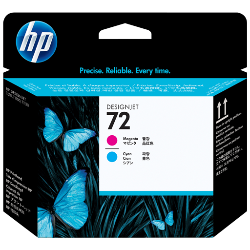 HP Testina di stampa magenta e ciano 72